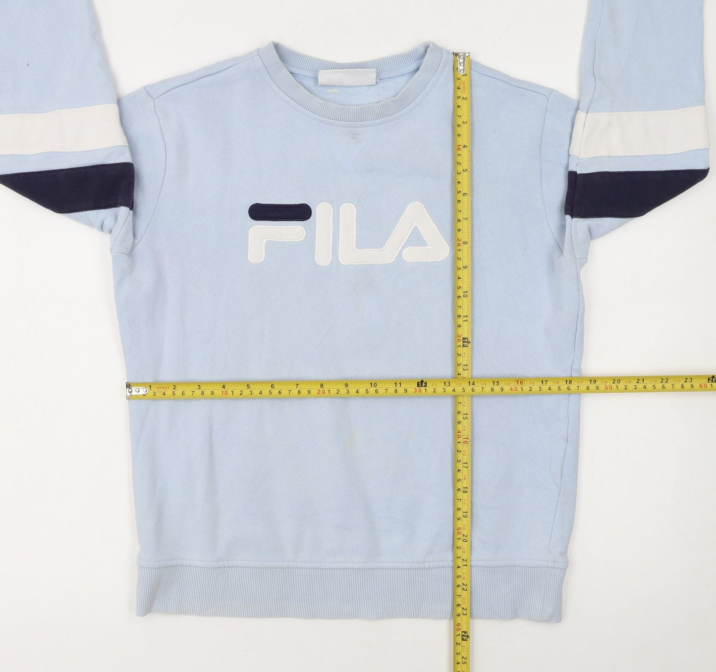 FILA Women's Light Blue Crew Neck Pullover Sweatshirt Size S