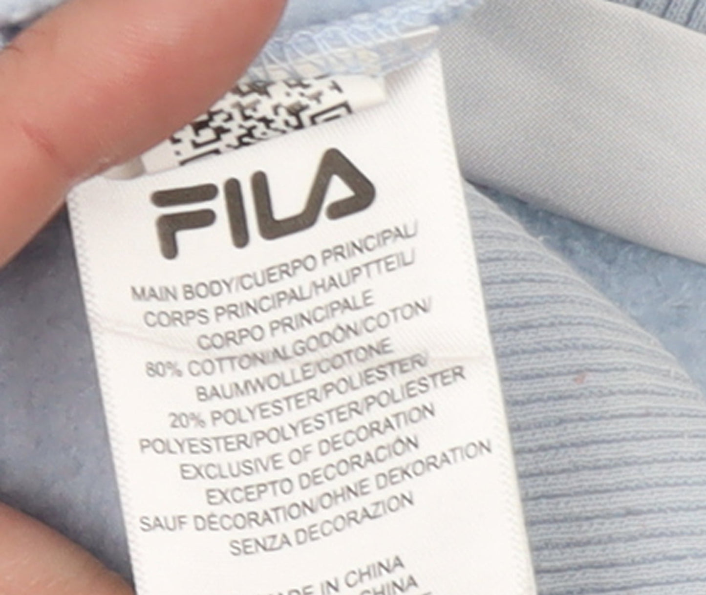 FILA Women's Light Blue Crew Neck Pullover Sweatshirt Size S