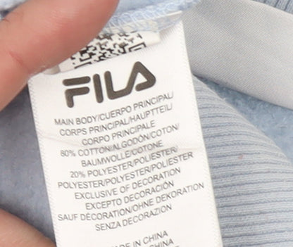 FILA Women's Light Blue Crew Neck Pullover Sweatshirt Size S