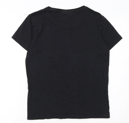 adidas Originals Women's Black Size 16 Crew Neck Short Sleeve T-Shirt