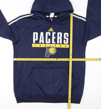 Adidas Boys Blue Indiana Pacers Pullover Hoodie XL 18 Years Basketball