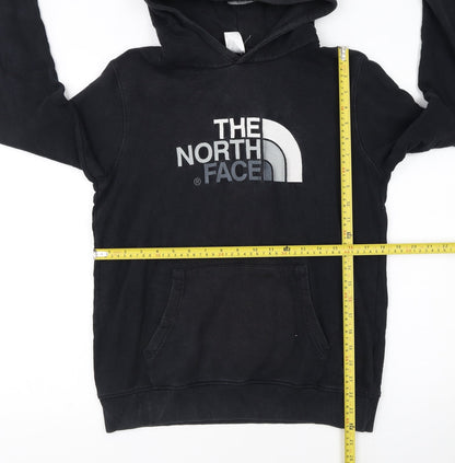 The North Face Girls Black XL Pullover Hoodie with Logo Print