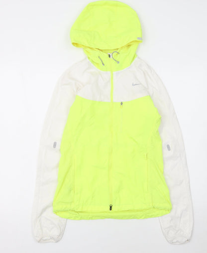 Nike Womens Yellow XS Lightweight Running Windbreaker Jacket