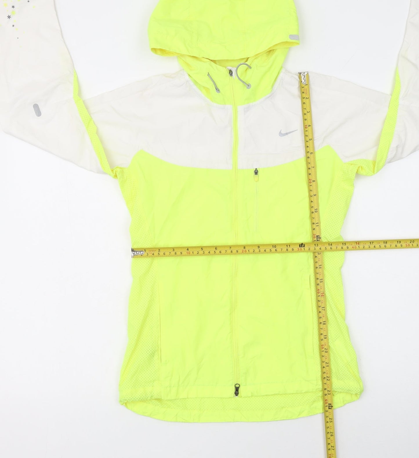 Nike Womens Yellow XS Lightweight Running Windbreaker Jacket