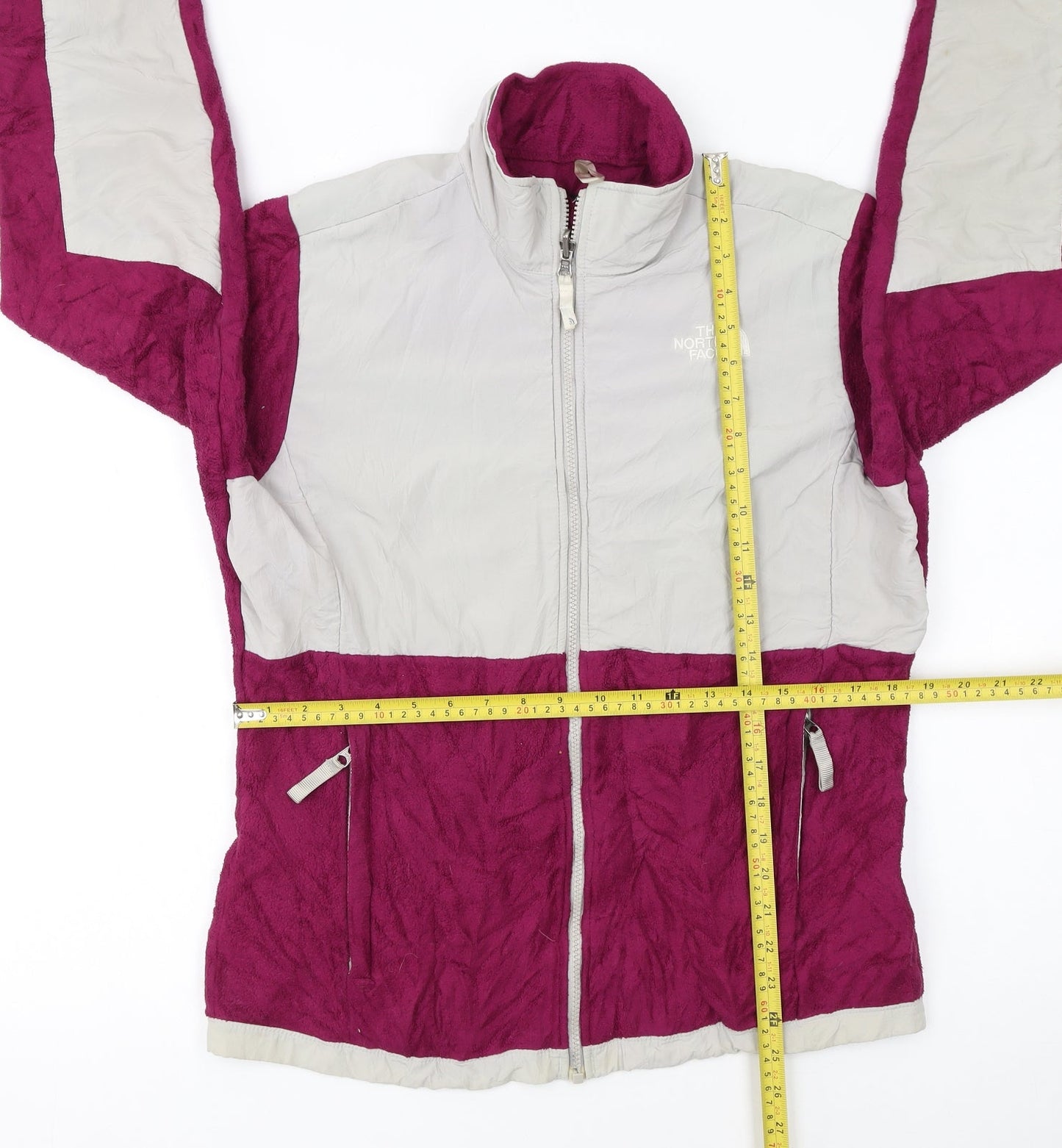 The North Face Girls Purple Fleece Jacket XL Full Zip Outdoor Style