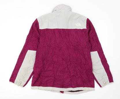 The North Face Girls Purple Fleece Jacket XL Full Zip Outdoor Style