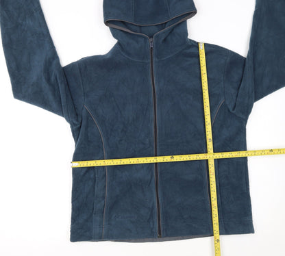 Columbia Women's Blue Fleece Full Zip Hoodie XL Warm Casual
