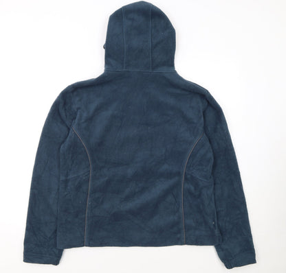 Columbia Women's Blue Fleece Full Zip Hoodie XL Warm Casual