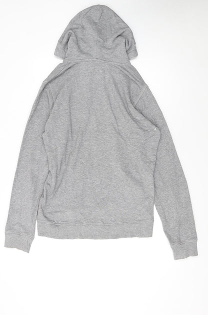 Dickies Women's Grey Pullover Hoodie Medium Authentic Logo Graphic