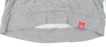 Dickies Women's Grey Pullover Hoodie Medium Authentic Logo Graphic