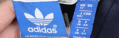 Adidas Originals Womens Navy Full Zip Hoodie Size 12
