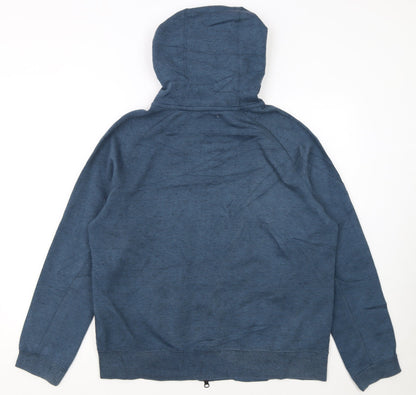 Nike Men's Blue Full Zip Hoodie L Regular Fit Lightweight Jacket