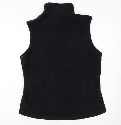 Columbia Women's Black Fleece Zip Waistcoat Gilet M Regular
