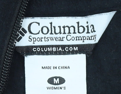 Columbia Women's Black Fleece Zip Waistcoat Gilet M Regular