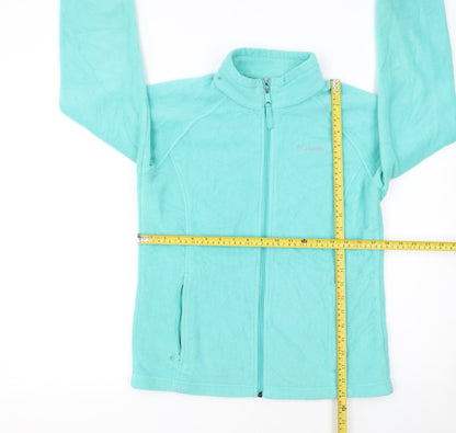 Columbia Girls Blue Fleece Full Zip Jacket XL Lightweight Outdoor
