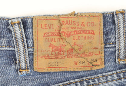 Levi’s 550 Men’s Blue Relaxed Fit Straight Leg Jeans W38 L34