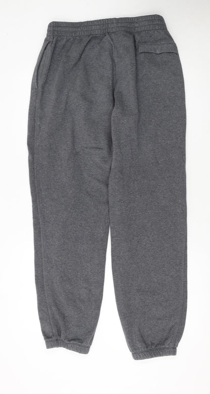 Nike Men's Grey Fleece Sweatpants M Regular Fit Athletic Trousers