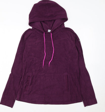 Columbia Women's Purple Pullover Hoodie Size L Hooded Fleece