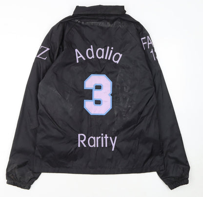 Augusta Sportswear Women's Black S Windbreaker Jacket with Letters and Pockets