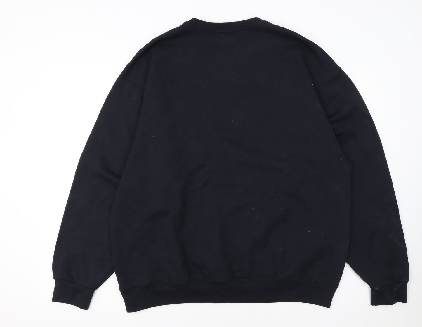 Fruit of the Loom Men's Black XL Crew Neck Pullover Sweatshirt