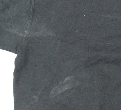 Fruit of the Loom Men's Black XL Crew Neck Pullover Sweatshirt
