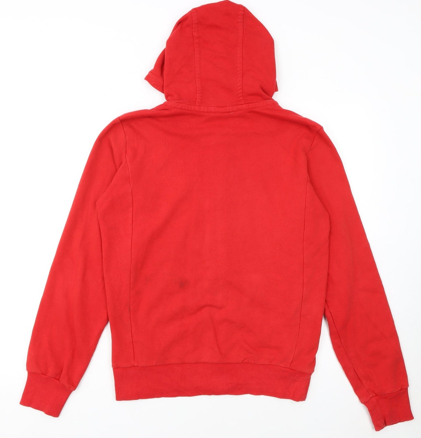 Nike Womens Red Full Zip Hoodie L 14/16 Sports Casual Sweatshirt