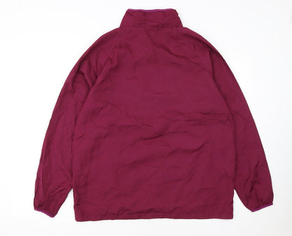 CINEMA Womens Red Full Zip Windbreaker Jacket Size L