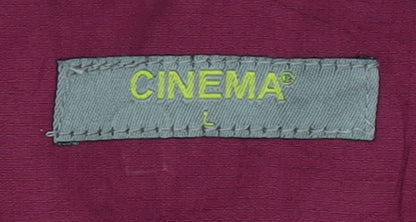 CINEMA Womens Red Full Zip Windbreaker Jacket Size L