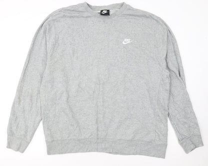 Nike Men's Grey XL Pullover Crew Neck Sweatshirt