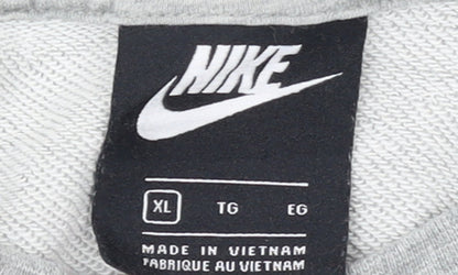 Nike Men's Grey XL Pullover Crew Neck Sweatshirt