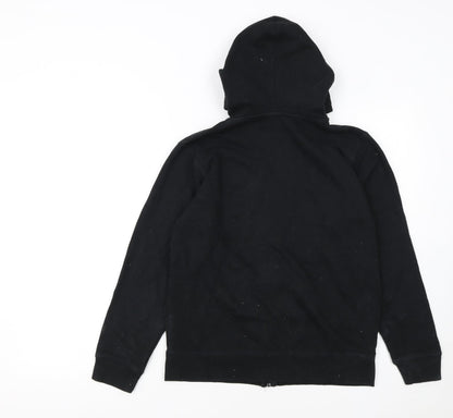 Champion Boys Black Full Zip Hoodie Size L Cotton Blend Athleticwear
