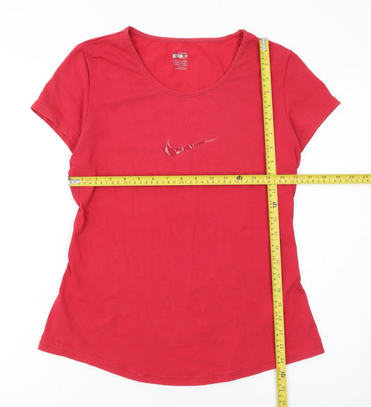 Nike Women's Red Dri-Fit Short Sleeve Athletic T-Shirt XL