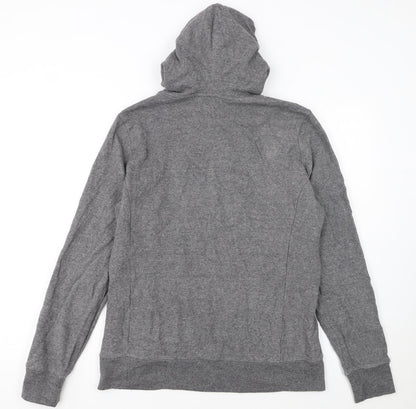 The North Face Womens Grey Pullover Hoodie Size L Fleece Lined