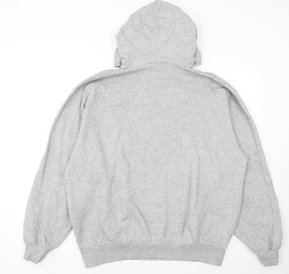 Nike Men's Grey Pullover Hoodie L Graphic Longwood University Basketball