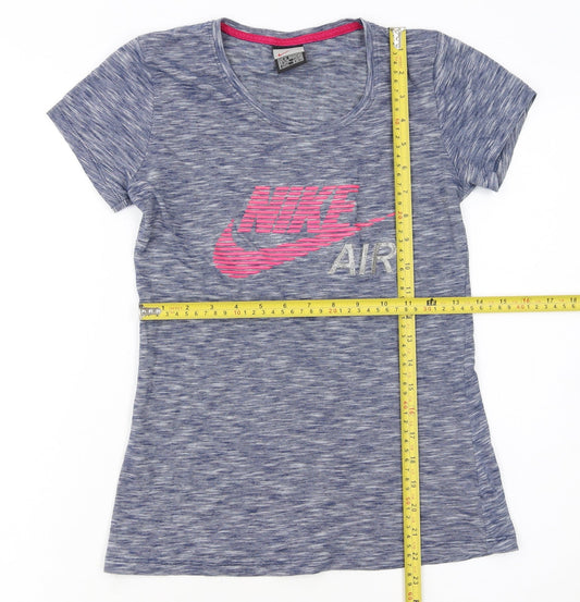 Nike Girls Blue Short Sleeve Logo T-Shirt Size 14-16 Years