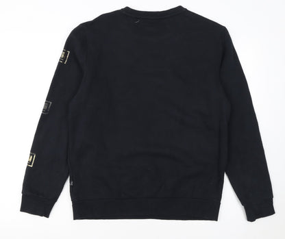 Puma Women's Black Small Crew Neck Pullover Sweatshirt