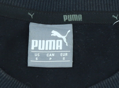 Puma Women's Black Small Crew Neck Pullover Sweatshirt