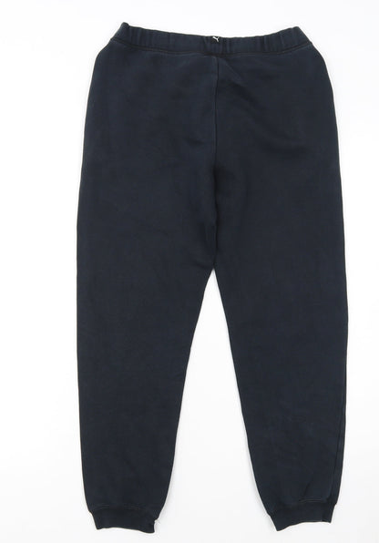 Puma Boys Black Jogger Sweatpants 12 Years Elastic Waist Fleece Trousers