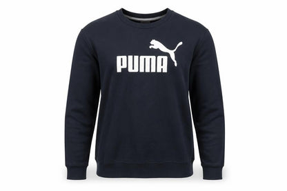 Puma Men's Black Crew Neck Logo Sweatshirt M
