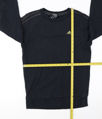 Adidas Men’s Black Crew Neck Pullover Sweatshirt Small