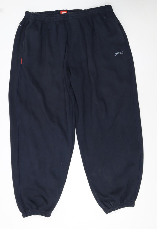 Slazenger Men's Black 4XL Fleece Sweatpants Big & Tall Casual Trousers