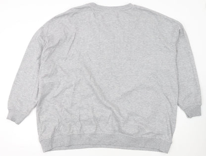 Disney Women Grey XL Sweatshirt Mickey & Friends Good Vibes Only