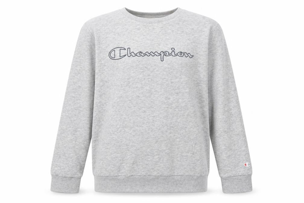 Champion Boys Grey Logo Pullover Sweatshirt 11-12 Years Regular Fit