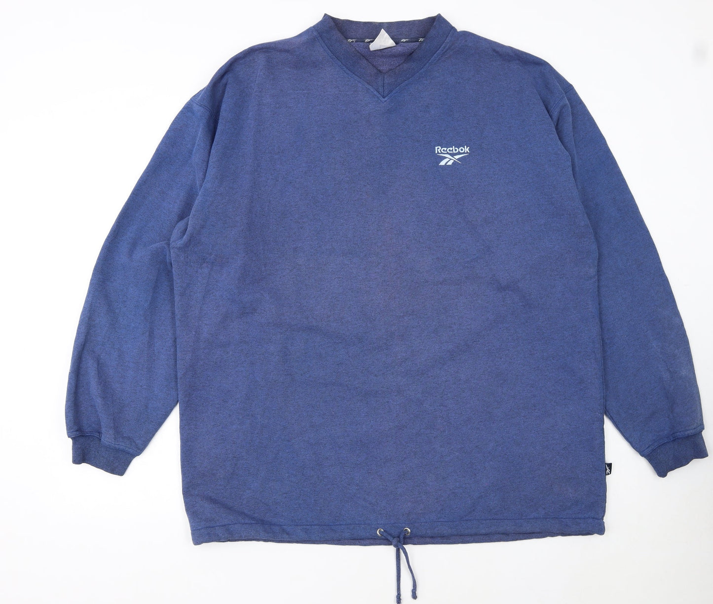 Reebok Mens Blue XL V-Neck Pullover Sweatshirt