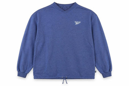 Reebok Mens Blue XL V-Neck Pullover Sweatshirt