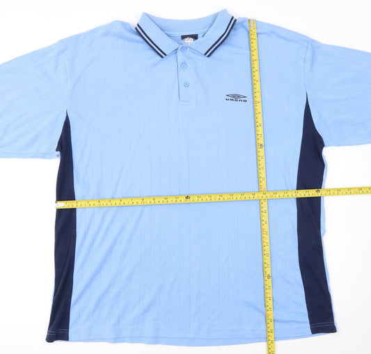 Umbro Men’s Blue 2XL Polo Shirt Casual Sports Top