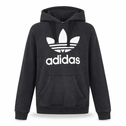 Adidas Womens Black XS Pullover Hoodie with Logo Print
