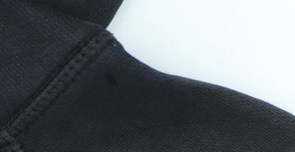 Adidas Womens Black XS Pullover Hoodie with Logo Print