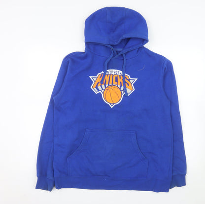 Fanatics Men's Blue New York Knicks Pullover Hoodie Size M