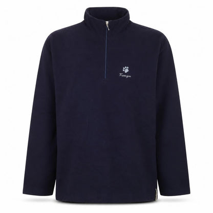 Oneway Men's Navy Blue Fleece 1/4 Zip Pullover Sweatshirt XL